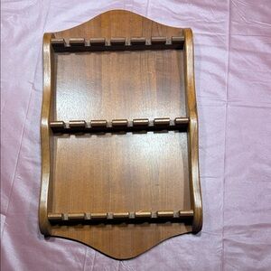 Wooden Spoon Rack Wall-Mounted Shelf